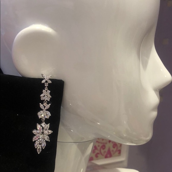 Cubic Zirconia Masterclass Earrings,NWT-Boutique